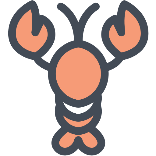 Animal, food, lobster, restaurant, sea food icon